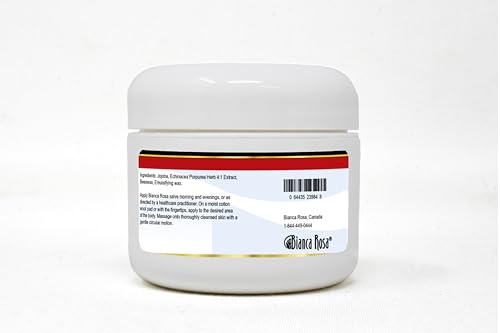 Pomada Bianca Rosa Echinacea frasco lateral y tapa