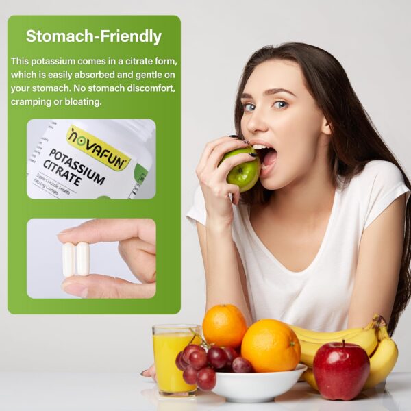 Frasco de potasio Novafun 1000 mg