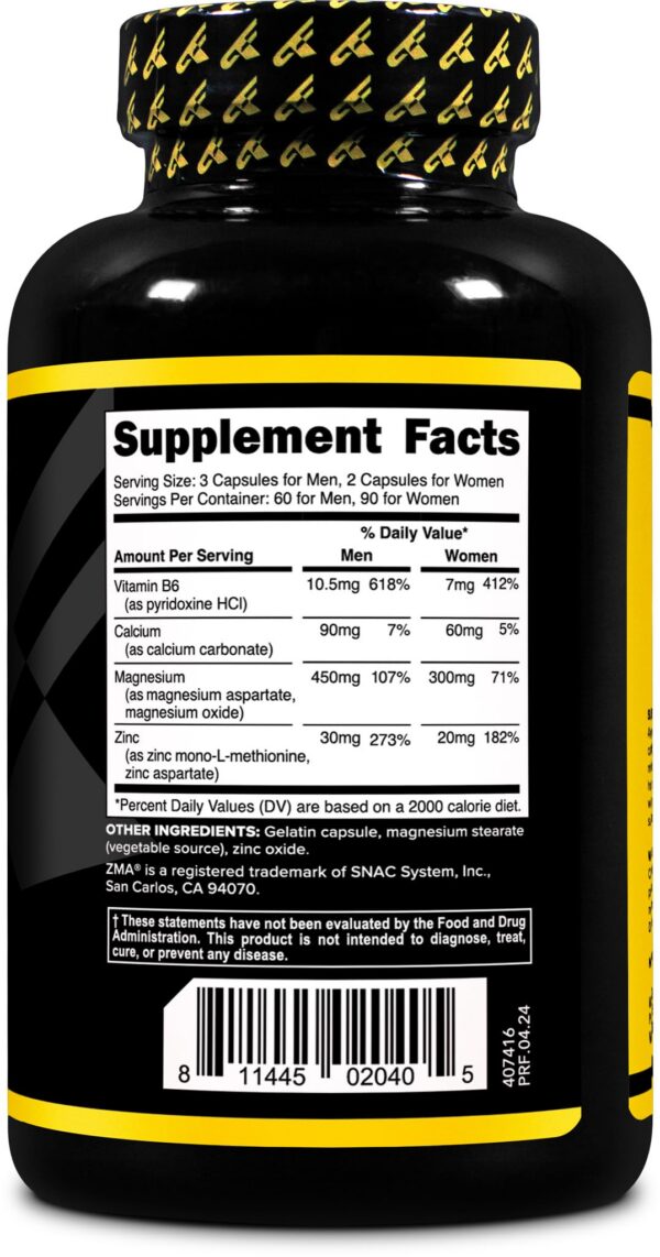 Frasco Primaforce ZMA - lateral