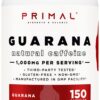 Frasco Primal Guaraná 150 cápsulas suplemento energético natural