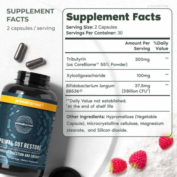 Frasco Primal Harvest para digestión y apoyo inmunológico