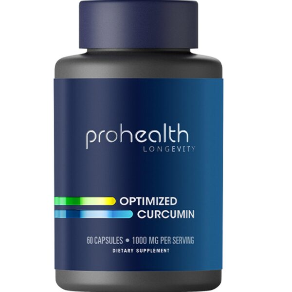 Version 1.0.0 Frasco principal ProHealth Cúrcuma Curcumin 60 cápsulas