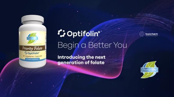 Version 1.0.0 Frasco Priority Folate con Optifolin+ para salud