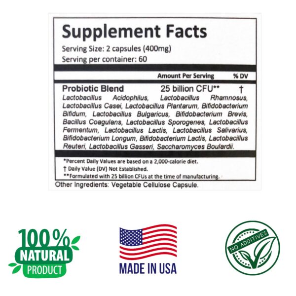 Frasco PROBIOLAC probióticos avanzada fórmula para digestión