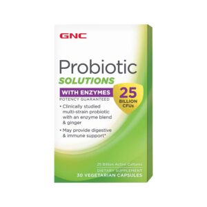 Frasco de probiótico GNC Probiotic Solutions 25 mil millones UFC