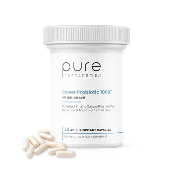 Frasco probiótico Power Probiotic 100B Pure TheraPro Rx