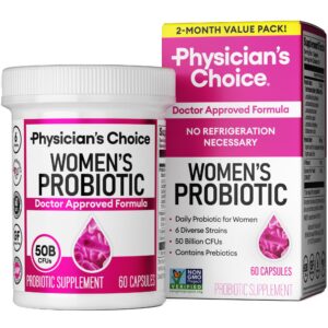 Frasco Probióticos Physician's Choice para mujeres 60 cápsulas