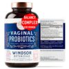 Frasco probióticos vaginales para mujeres Windsor Botanicals