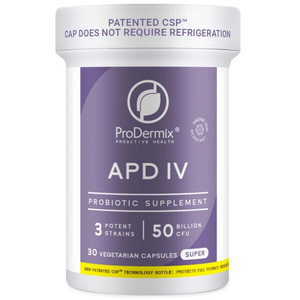 Frasco PRODERMIX APD IV suplemento probiótico