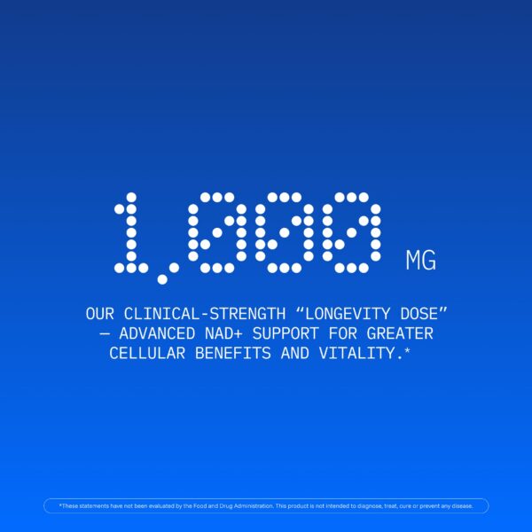 Frasco de NMN Pro 1000 envase