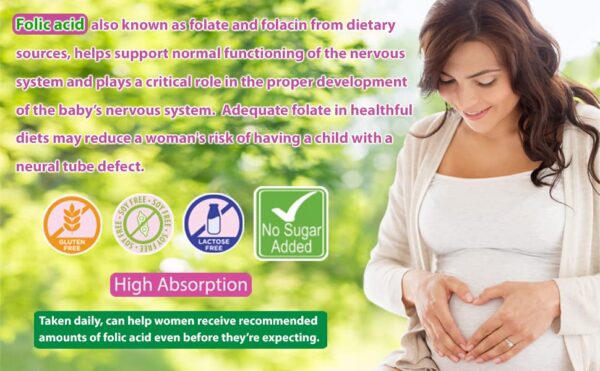 Frasco PRONUCARE con ácido fólico 400mcg para embarazadas