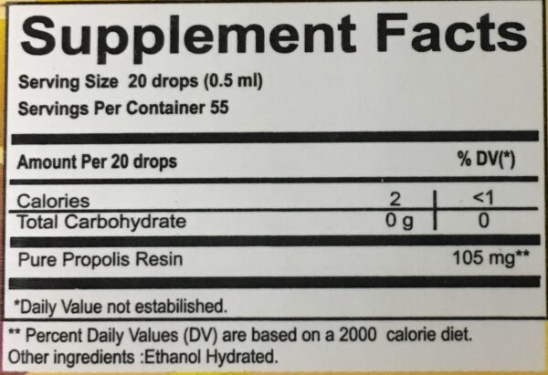 Frasco de propoleo verde Uniflora sin alcohol