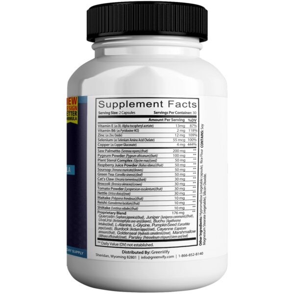 Version 1.0.0 Frasco de Prostadine Max fórmula máxima fuerza 60 cápsulas