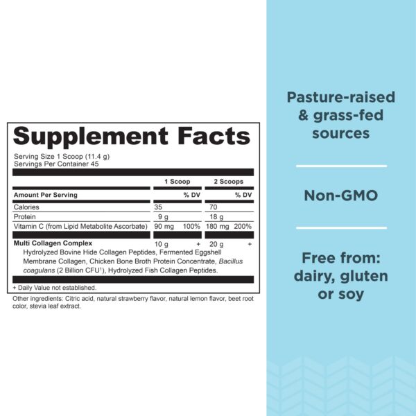 Frasco de Proteína Multi Collagen Sin Sabor