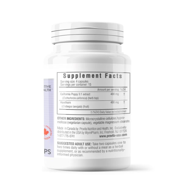 Version 1.0.0 Frasco PROVITA Nervine 60 cápsulas para ansiedad y sueño