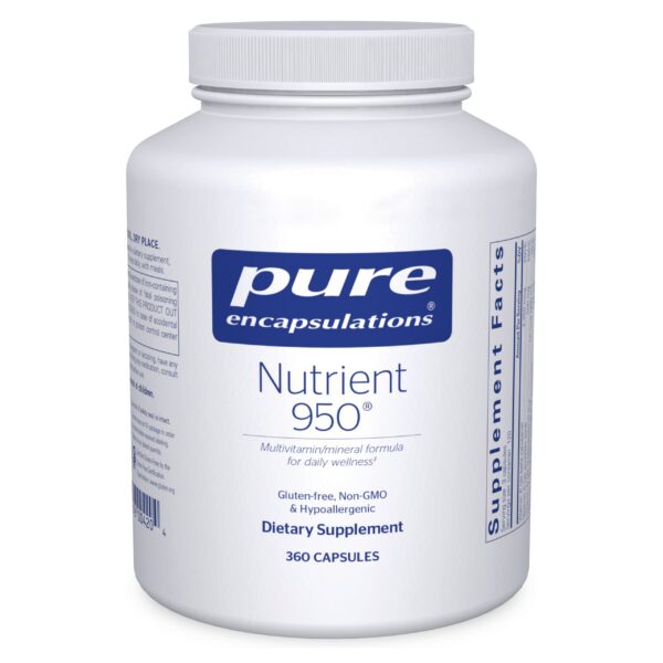 Frasco Pure Encapsulations Nutrient 950 360 cápsulas