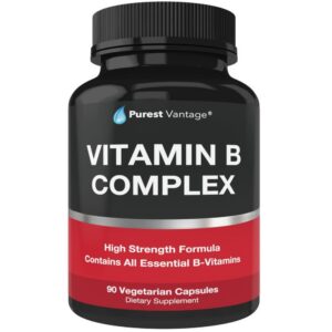 Version 1.0.0 Frasco Purest Vantage complejo vitamina B 90 cápsulas vegetarianas