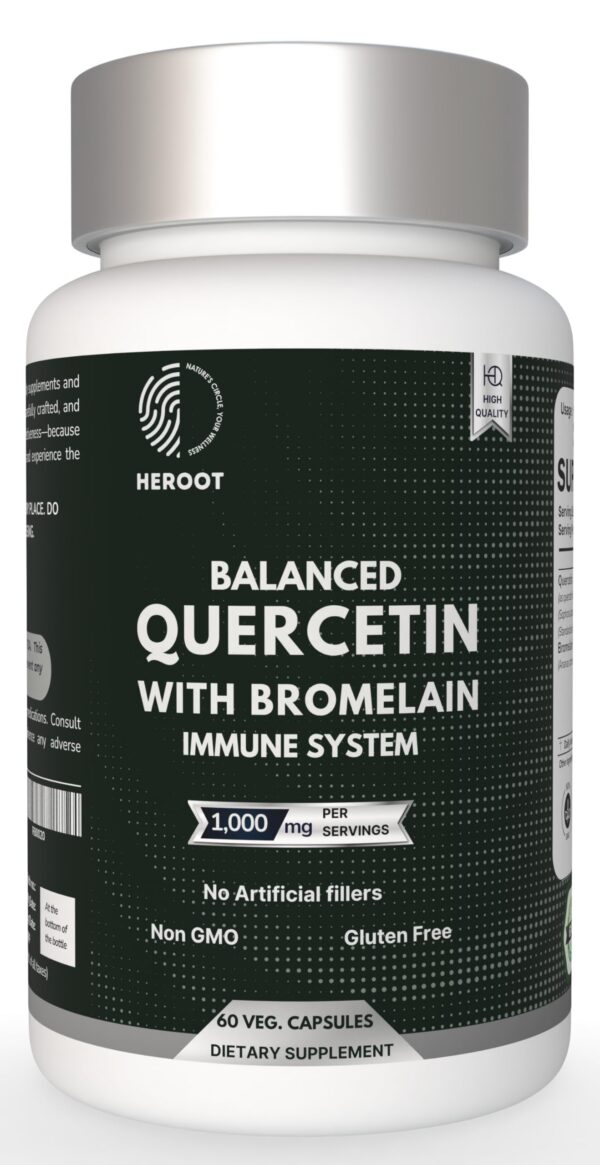 Frasco de quercetina con bromelina