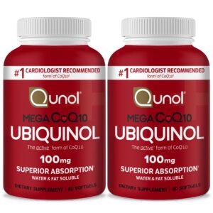 Frasco Qunol Mega CoQ10 ubiquinol 100 mg
