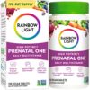 Frasco Rainbow Light multivitamínico prenatal alta potencia 120 tabletas