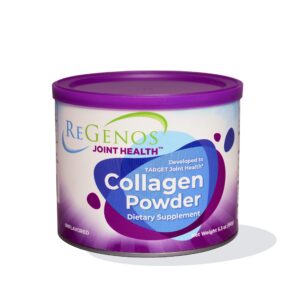 Frasco de Regenos Joint Health en polvo