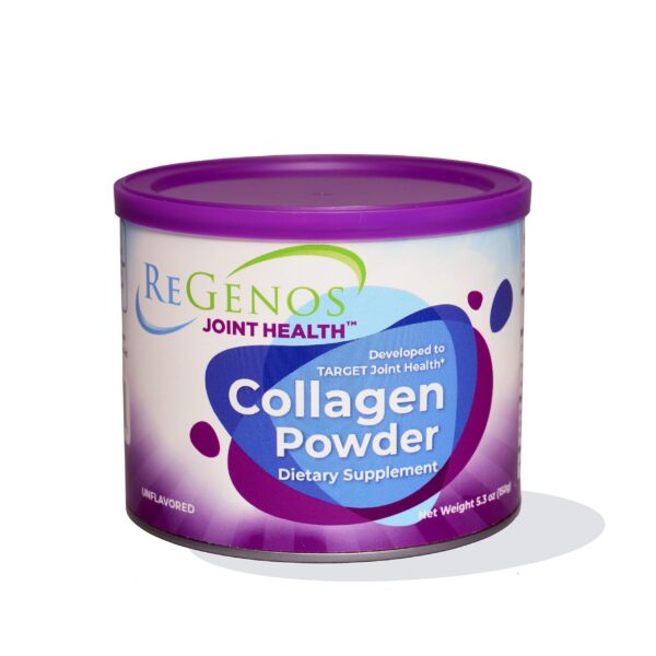 Frasco de Regenos Joint Health en polvo