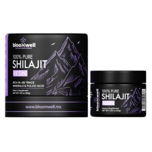 Version 1.0.0 Frasco de resina pura de Shilajit Bloomwell 30 gramos
