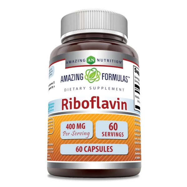 Frasco Riboflavina 400 mg Amazing Formulas