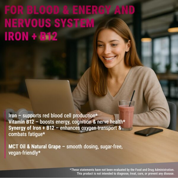 Frasco con sabor a uva y etiqueta