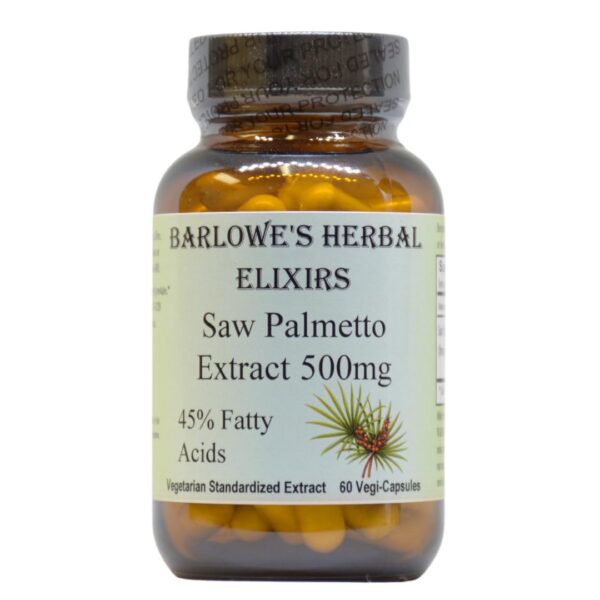 Version 1.0.0 Frasco de Saw Palmetto 500mg 45% ácidos grasos 60 cápsulas vegetarianas