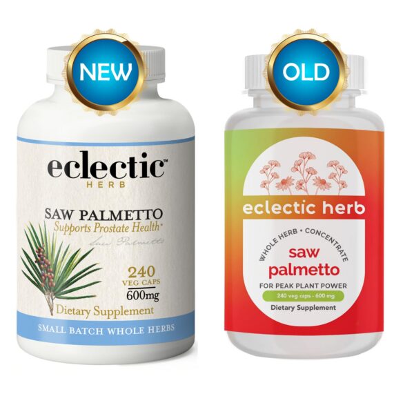 Frasco Saw Palmetto liofilizado Eclectic Institute 240 cápsulas
