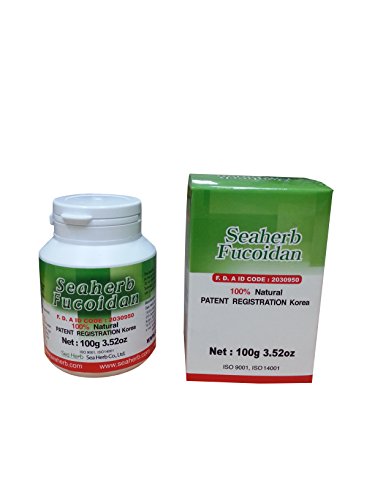 Version 1.0.0 Frasco SeaHerb Fucoidan extracto alga marina marrón 100 gramos