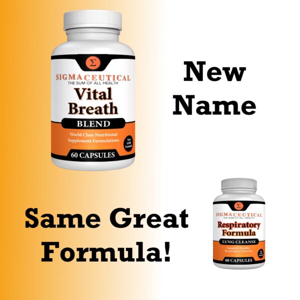 Suplemento Sigmaceutical caja y botella respiración