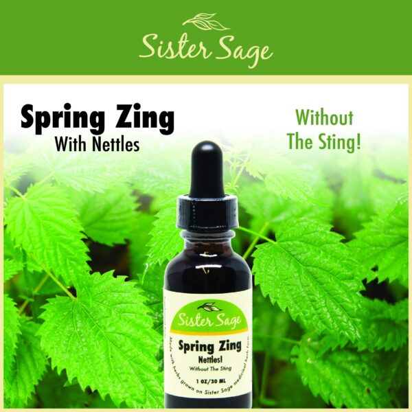 Frasco SISTER SAGE tintura de ortiga para alergias y energía