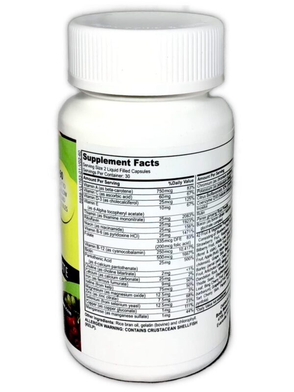 Version 1.0.0 Frasco Skinny Jane fórmula multivitamínica diaria