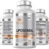 Frasco Smart Nutra Labs Vitamina C Liposomal 1400mg 180 cápsulas veganas