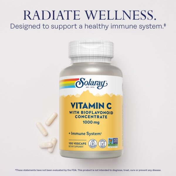 Version 1.0.0 Frasco Solaray cápsulas vitamina c bioflavonoides