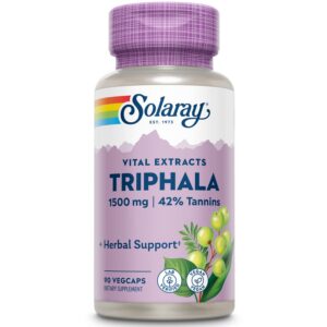 Version 1.0.0 Frasco de Solaray extracto de Triphala 500 mg 90 cápsulas