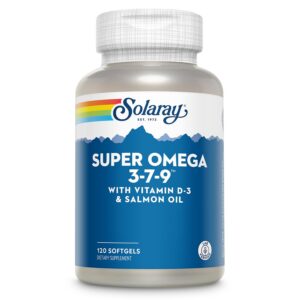 Frasco de SOLARAY Super Omega 3-7-9