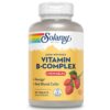 Frasco Solaray vitamina B complejo masticable sabor fresa 50 tabletas