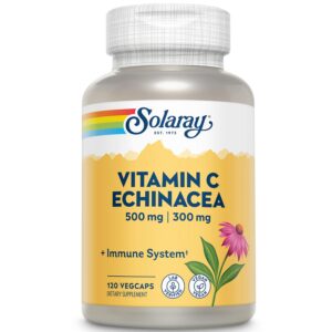 Version 1.0.0 Frasco de SOLARAY vitamina C y raíz de equinácea 120 cápsulas
