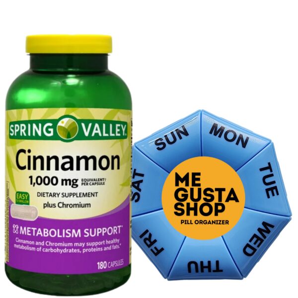 Version 1.0.0 Frasco Spring Valley cápsulas de canela con cromo 180 unidades