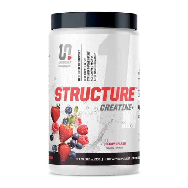 Frasco de STRUCTURE CREATINE+ Undefined Nutrition