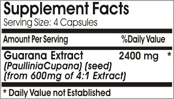 Suplementos guaraná natural para energía y control de peso