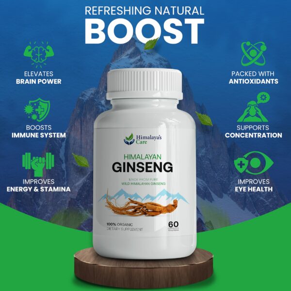 Frasco suplementario Ginseng Rojo Coreano Himalaya's Care