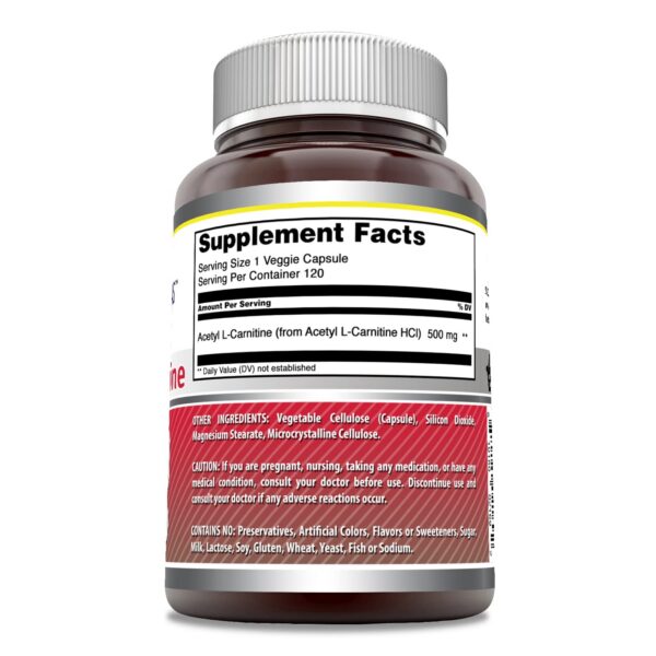 Version 1.0.0 Frasco suplemento acetil L-Carnitina Amazing Formulas