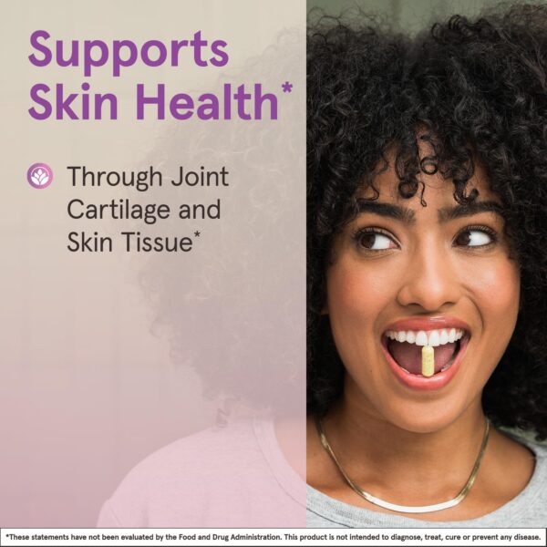 Frasco de suplemento ácido hialurónico Jarrow Formulas para piel