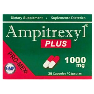 Ampitrexyl Plus caja y cápsulas