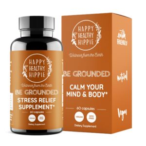 Frasco suplemento Be Grounded Happy Healthy Hippie 60 tabletas
