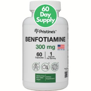 frasco suplemento benfotiamina pristiñe para salud nerviosa 60 días